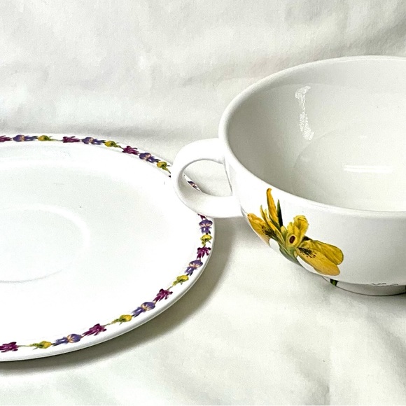 Iris Soup bowl with saucer.Like new. - Picture 8 of 12